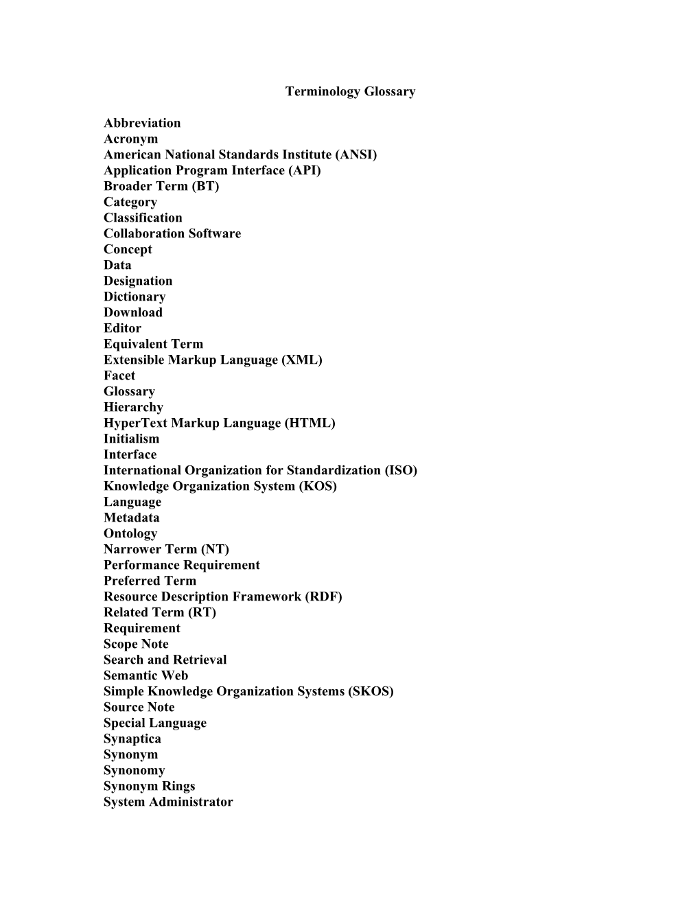 American National Standards Institute (ANSI)