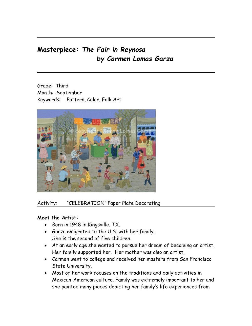 Masterpiece: the Fair in Reynosa