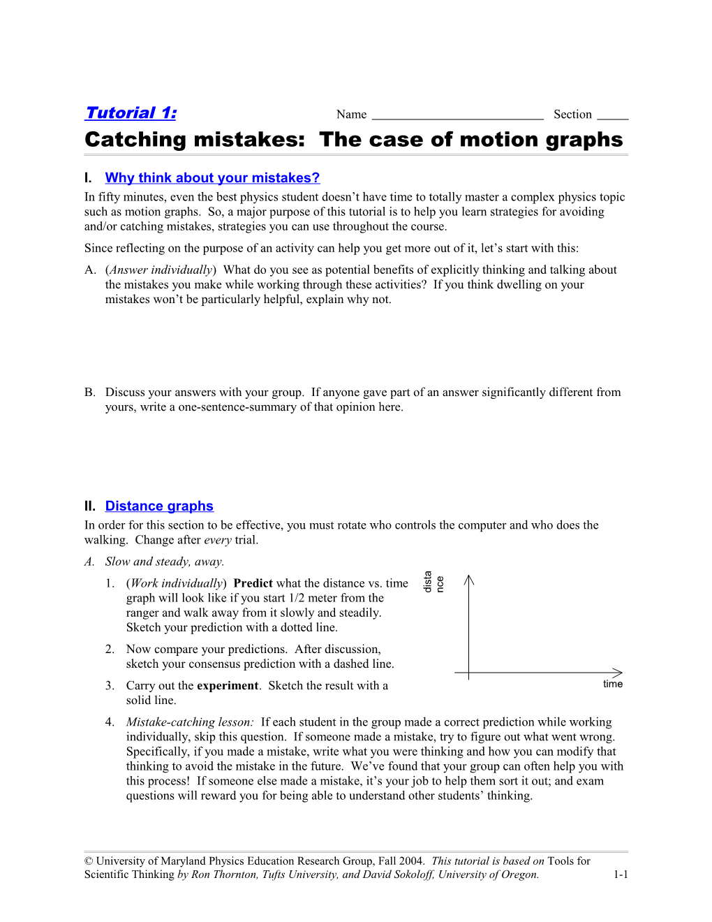 Catching Mistakes: the Case of Motion Graphs