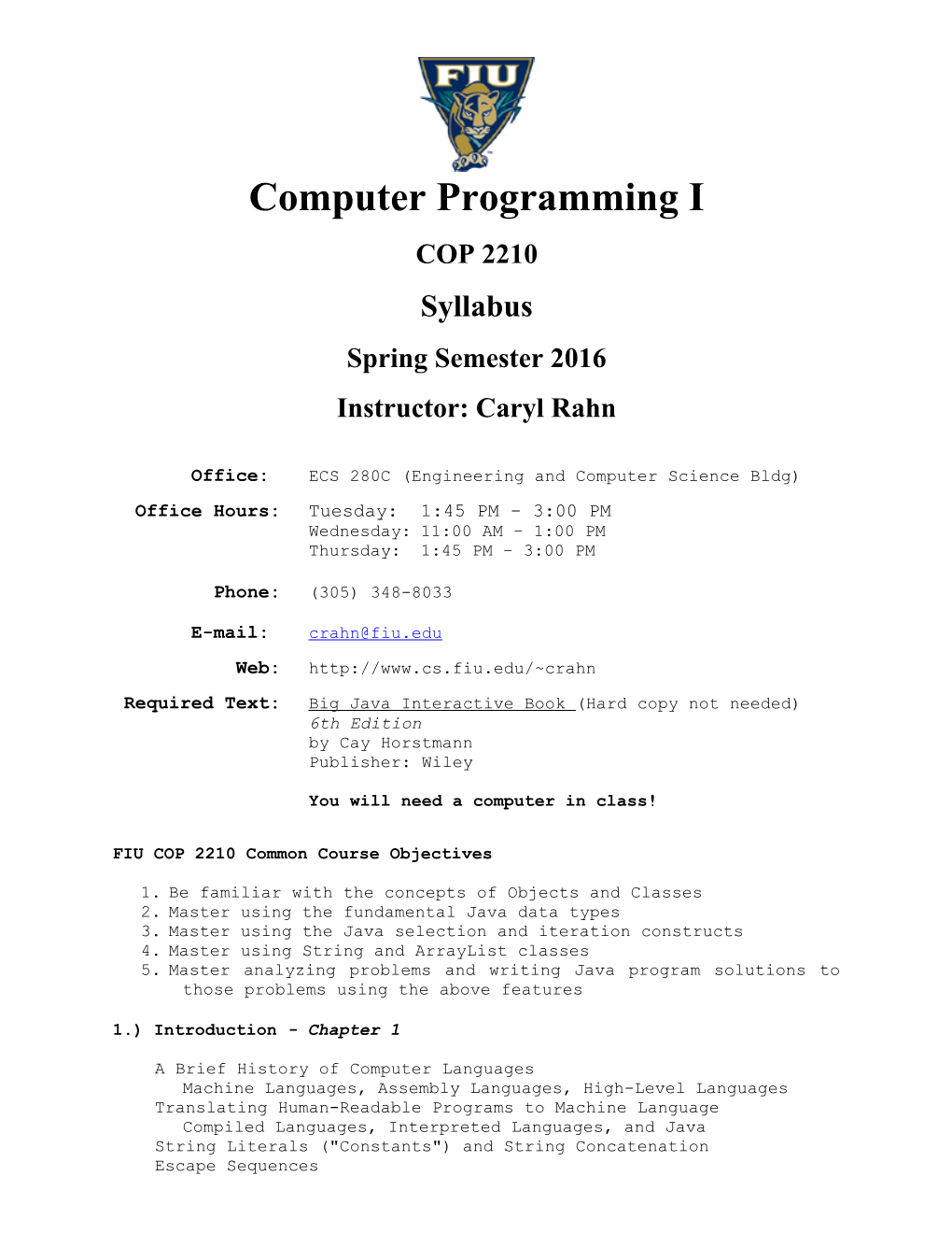 Computer Programmingi