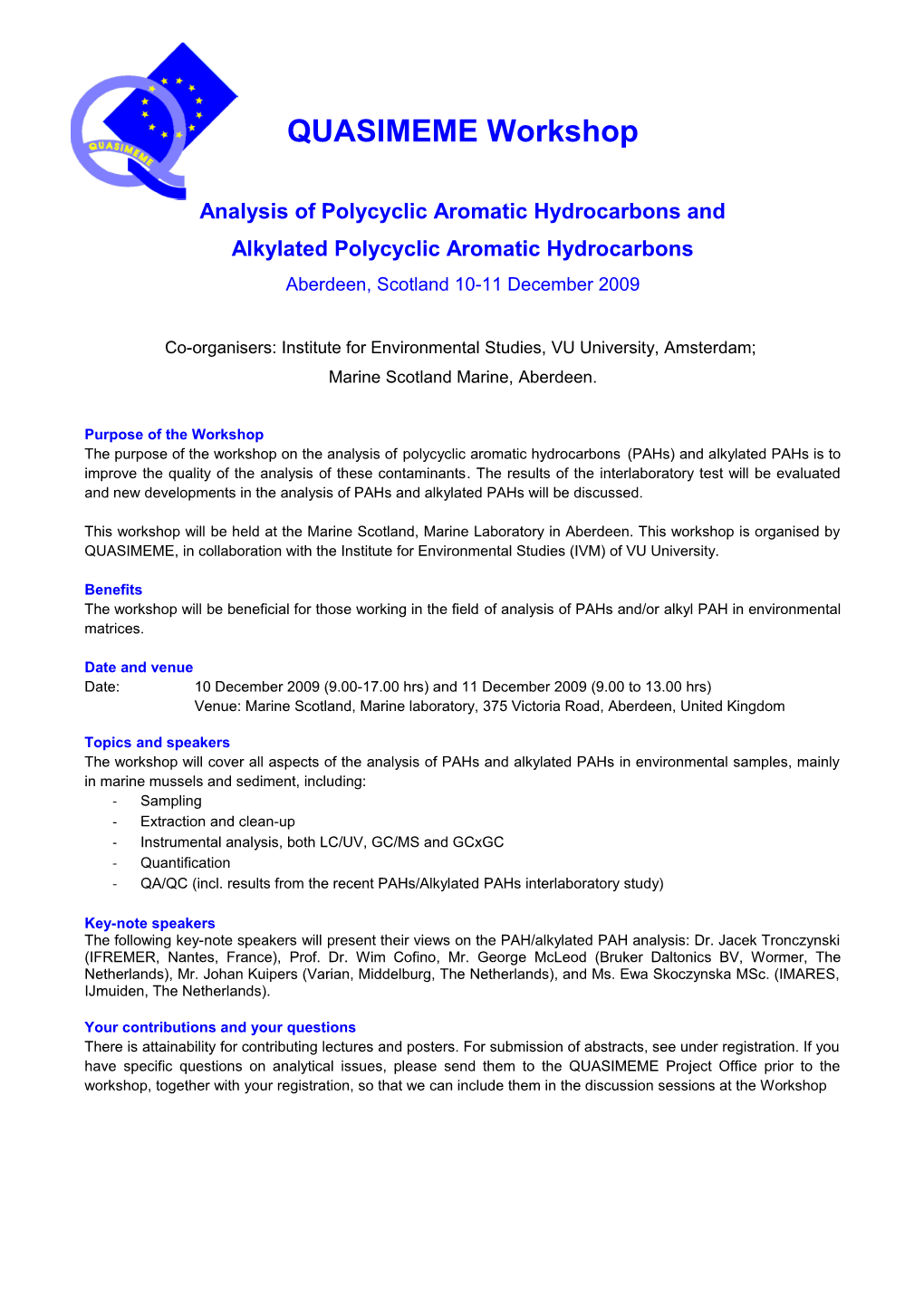 Analysis of Polycyclic Aromatic Hydrocarbons And