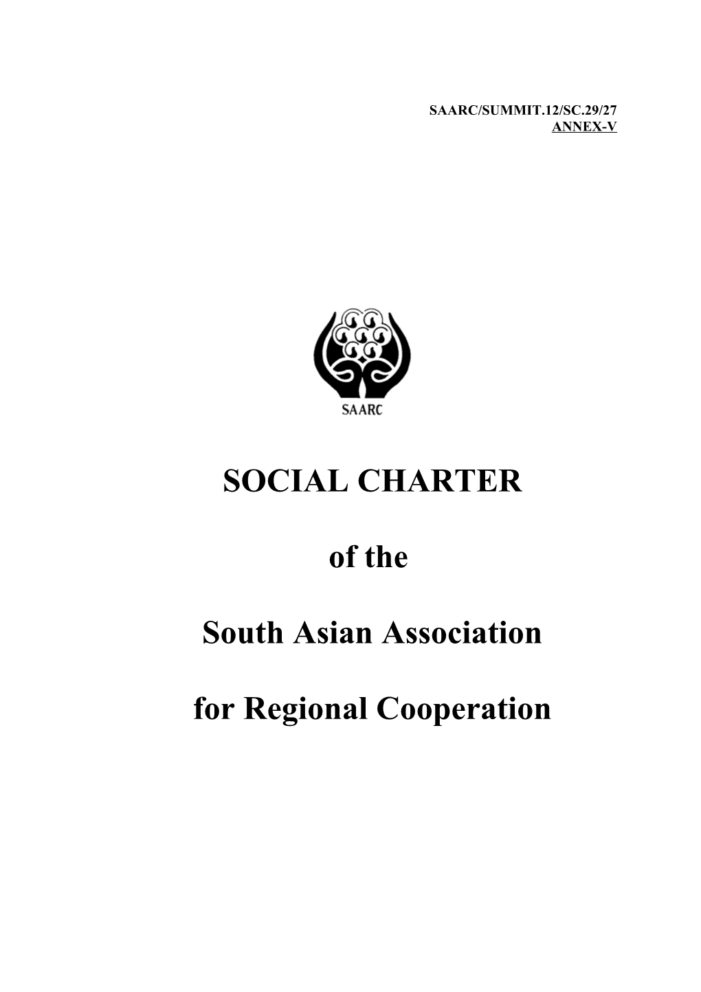 Draft Social Charter