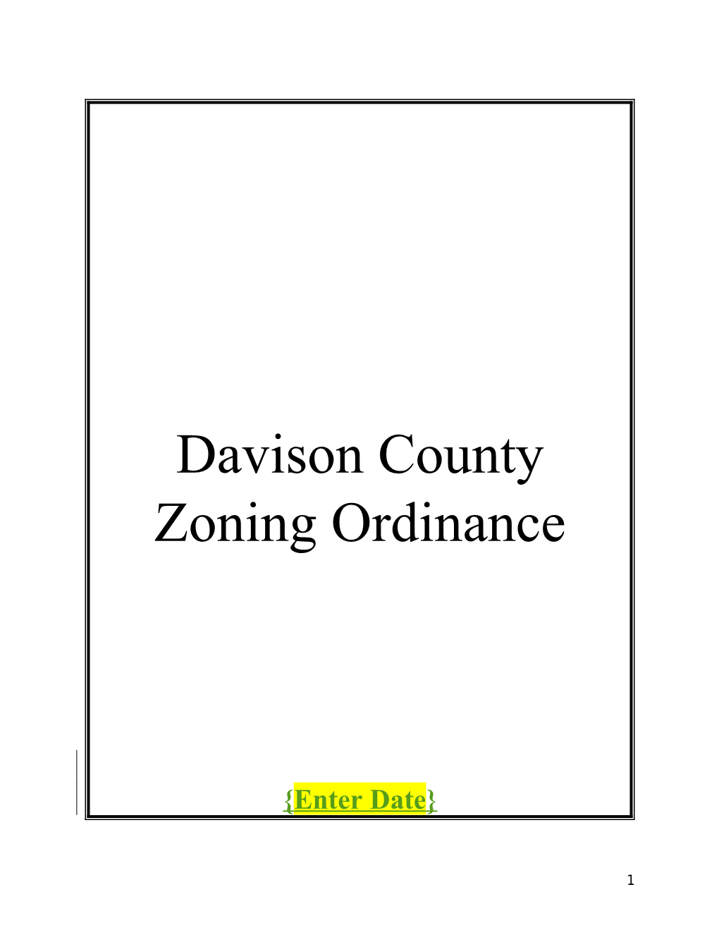 Davison County Planning & Zoning