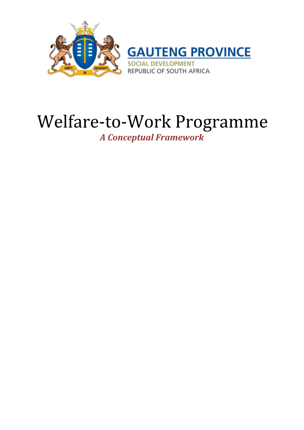 Welfare-To-Work Programme