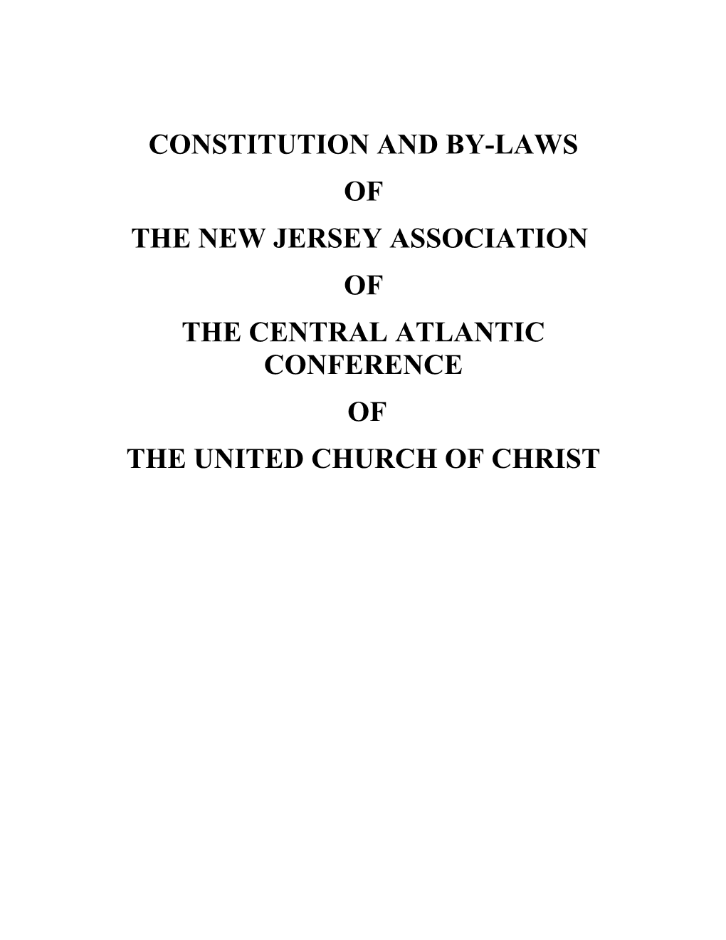 The New Jersey Association