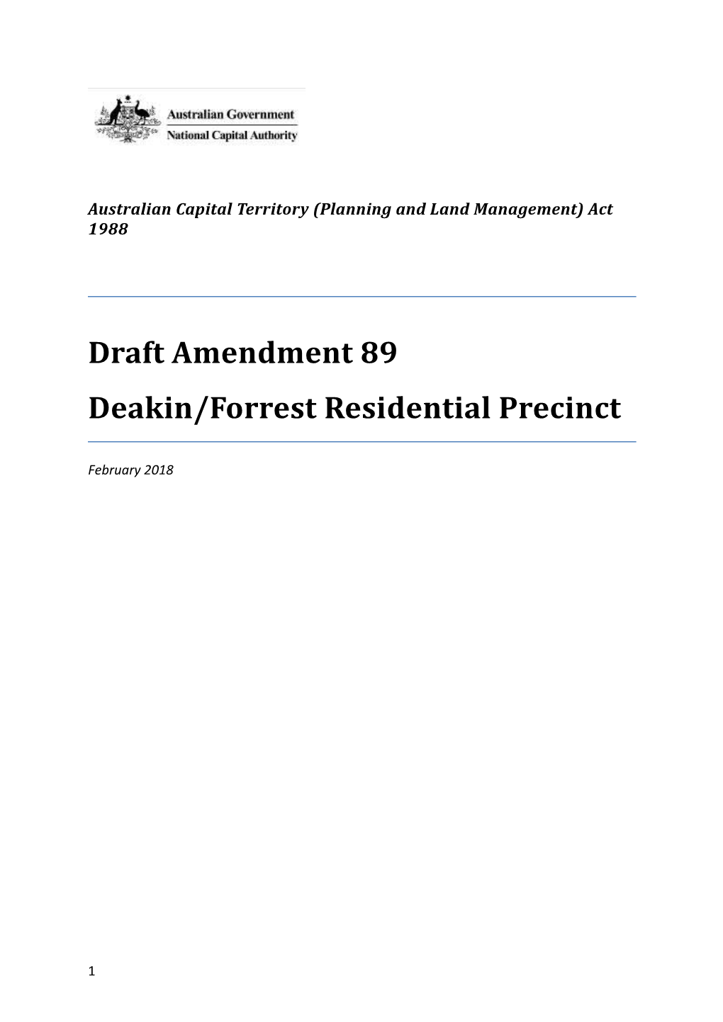 Australian Capital Territory (Planning and Land Management) Act 1988