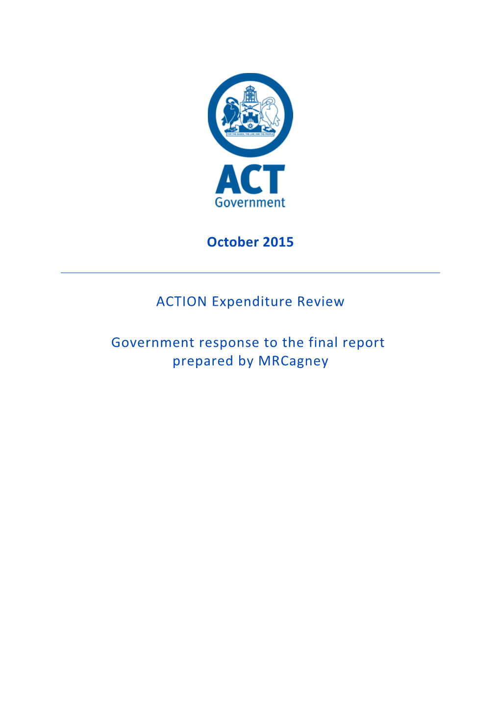 ACTION Expenditure Review