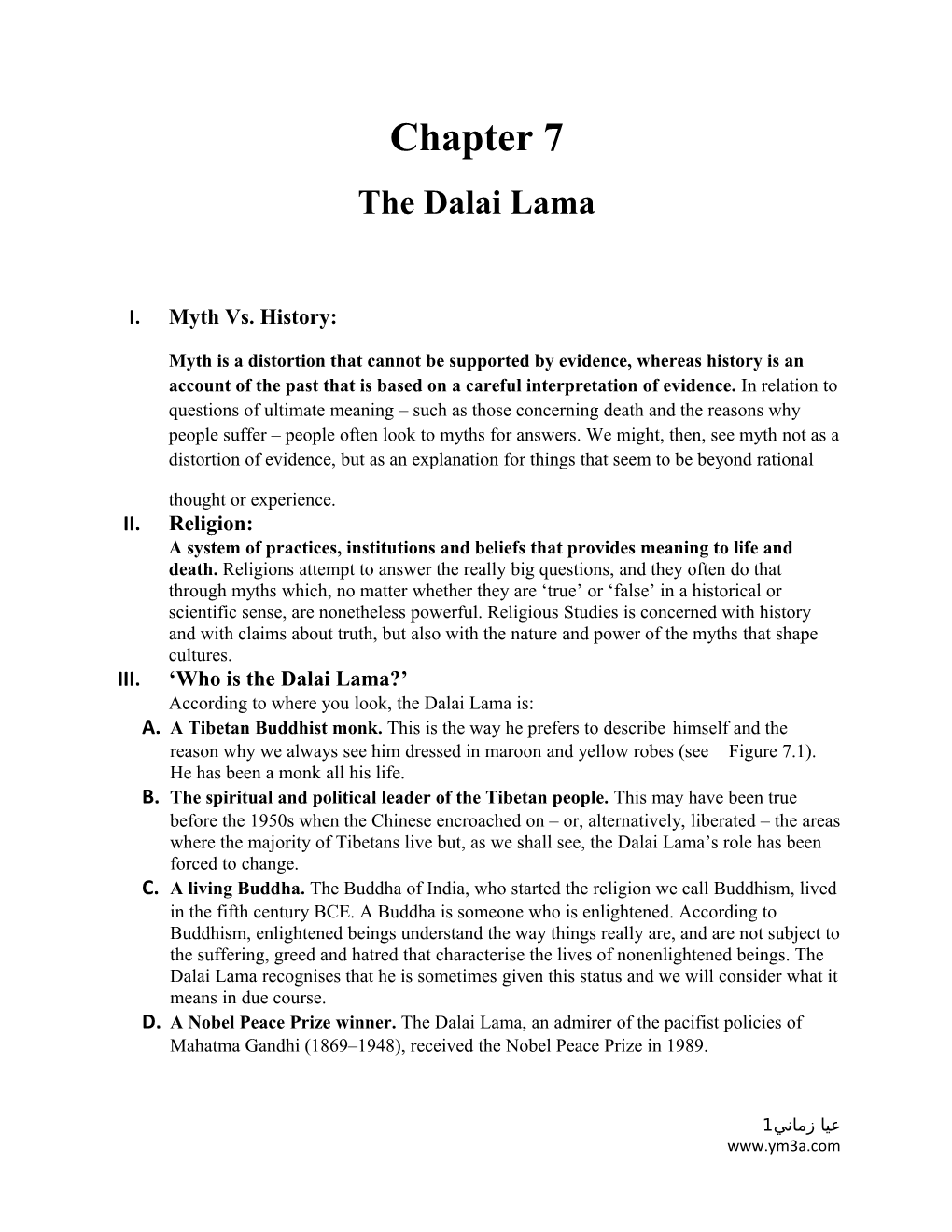 The Dalai Lama