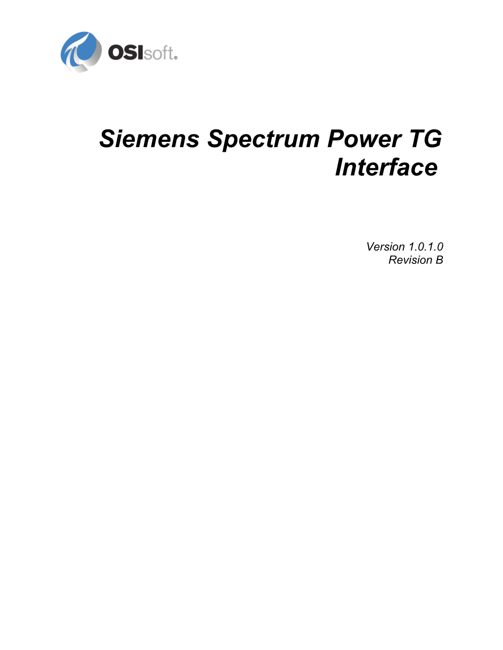 Siemens Spectrum Power TG Interface