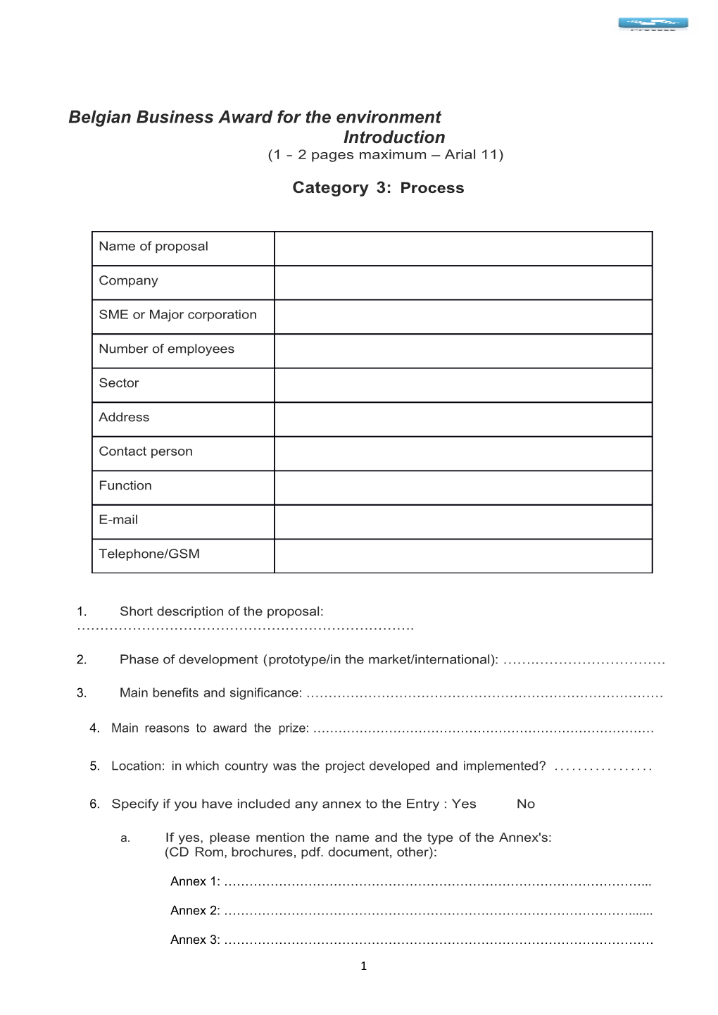 2017 Entry Form Process III