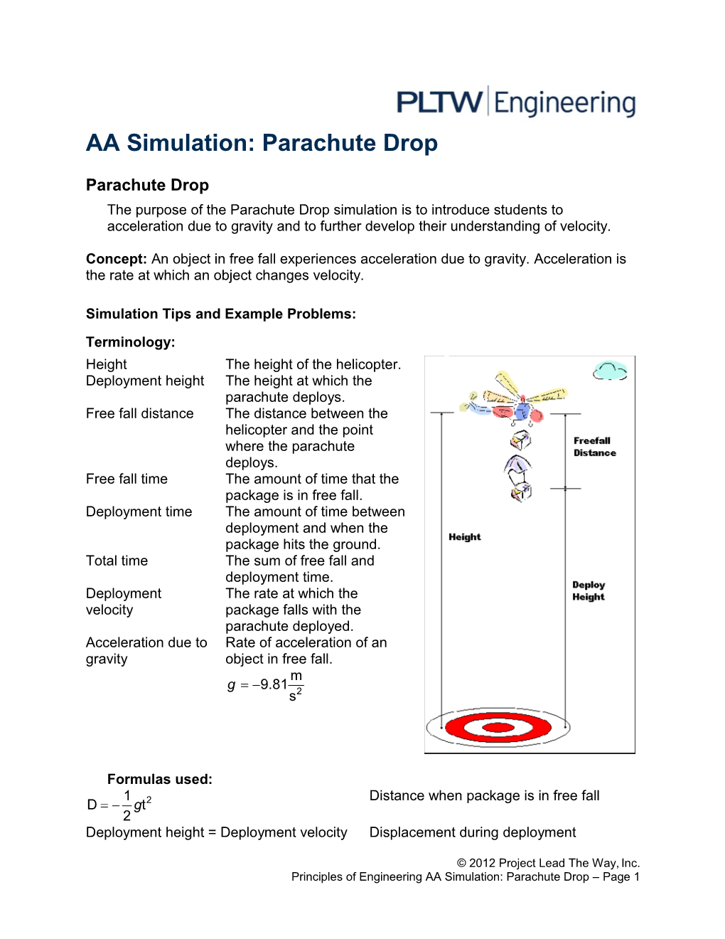 Activity 4.2.2 Parachute Drop