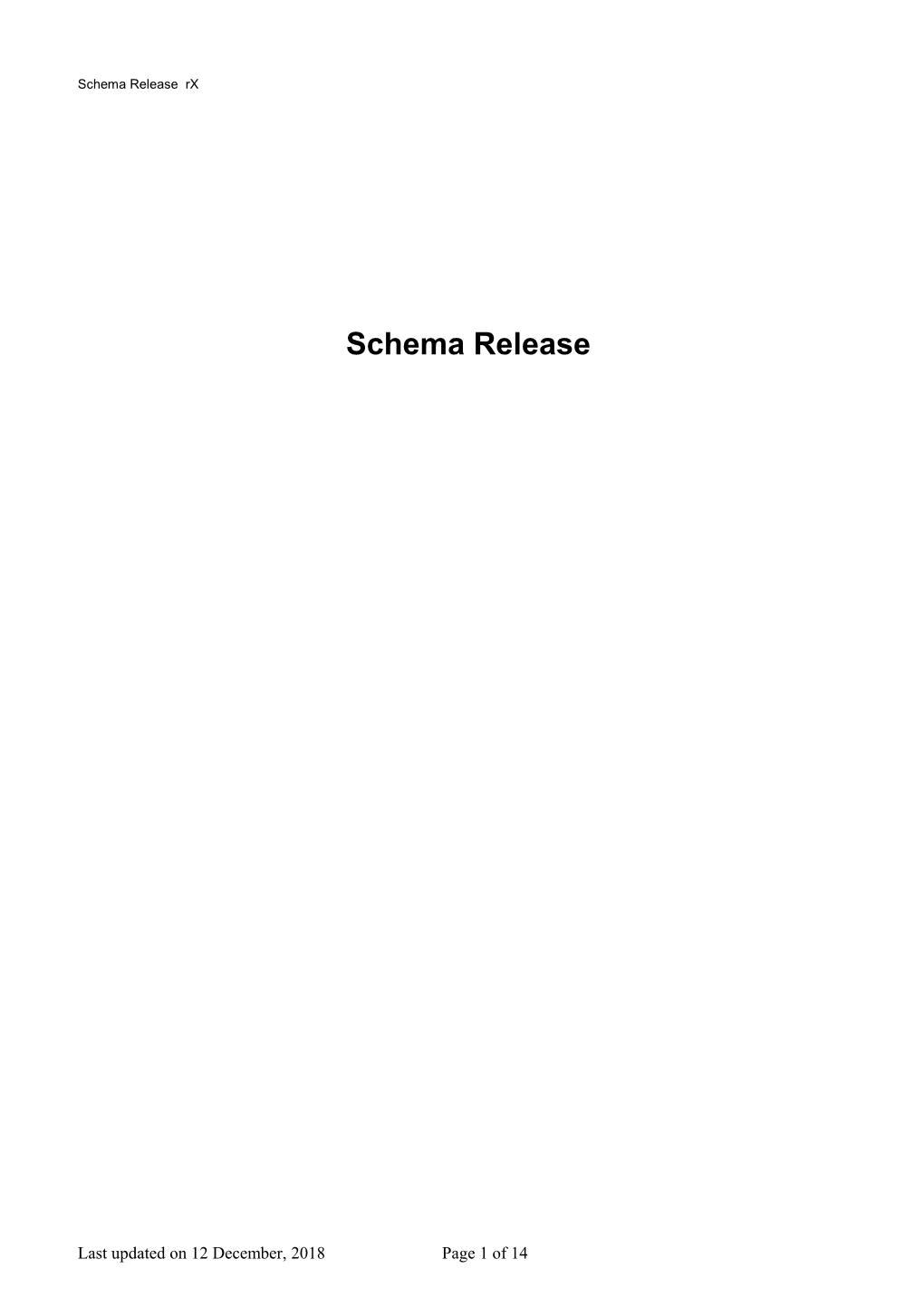 Schema Release Notes R15