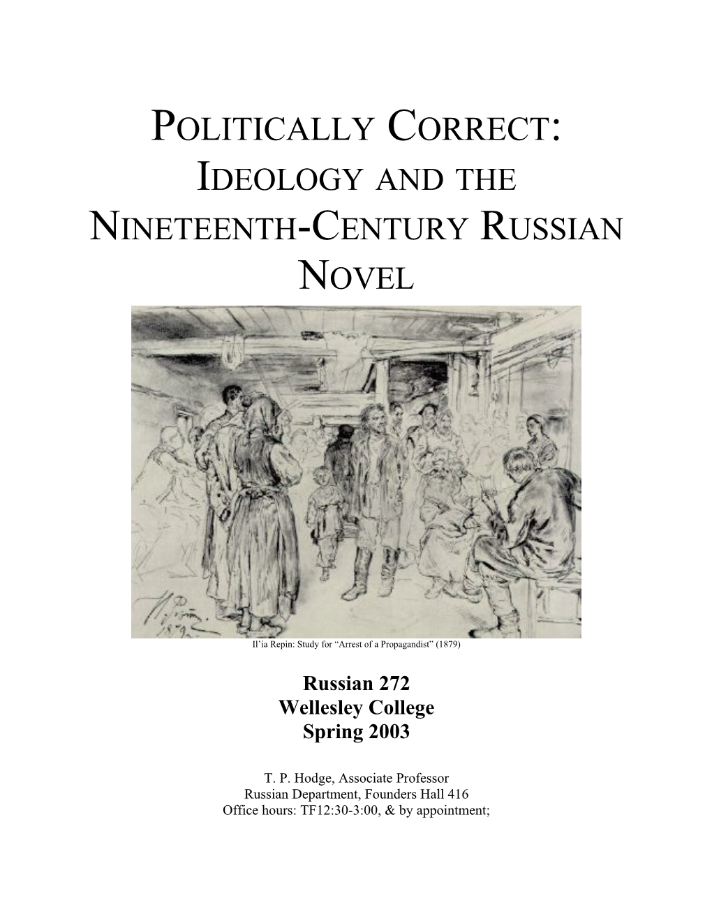 Ideology and the Nineteenth-Century Russian Novel