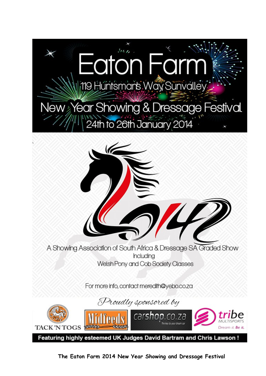The Eaton Farm 2014 New Year Showing and Dressage Festival
