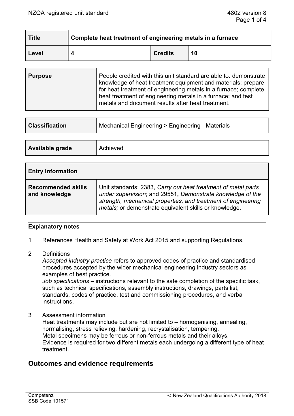 4802 Complete Heat Treatment of Engineering Metals in a Furnace