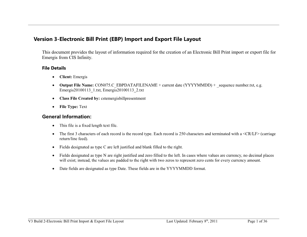 Version 3-Electronic Bill Print (EBP) Import and Export File Layout