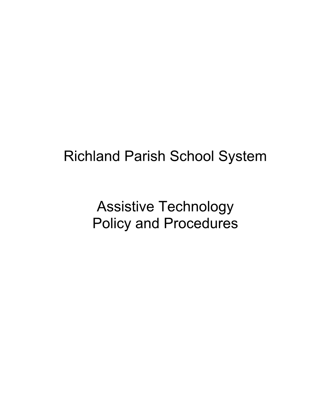 Richlandparishschool System