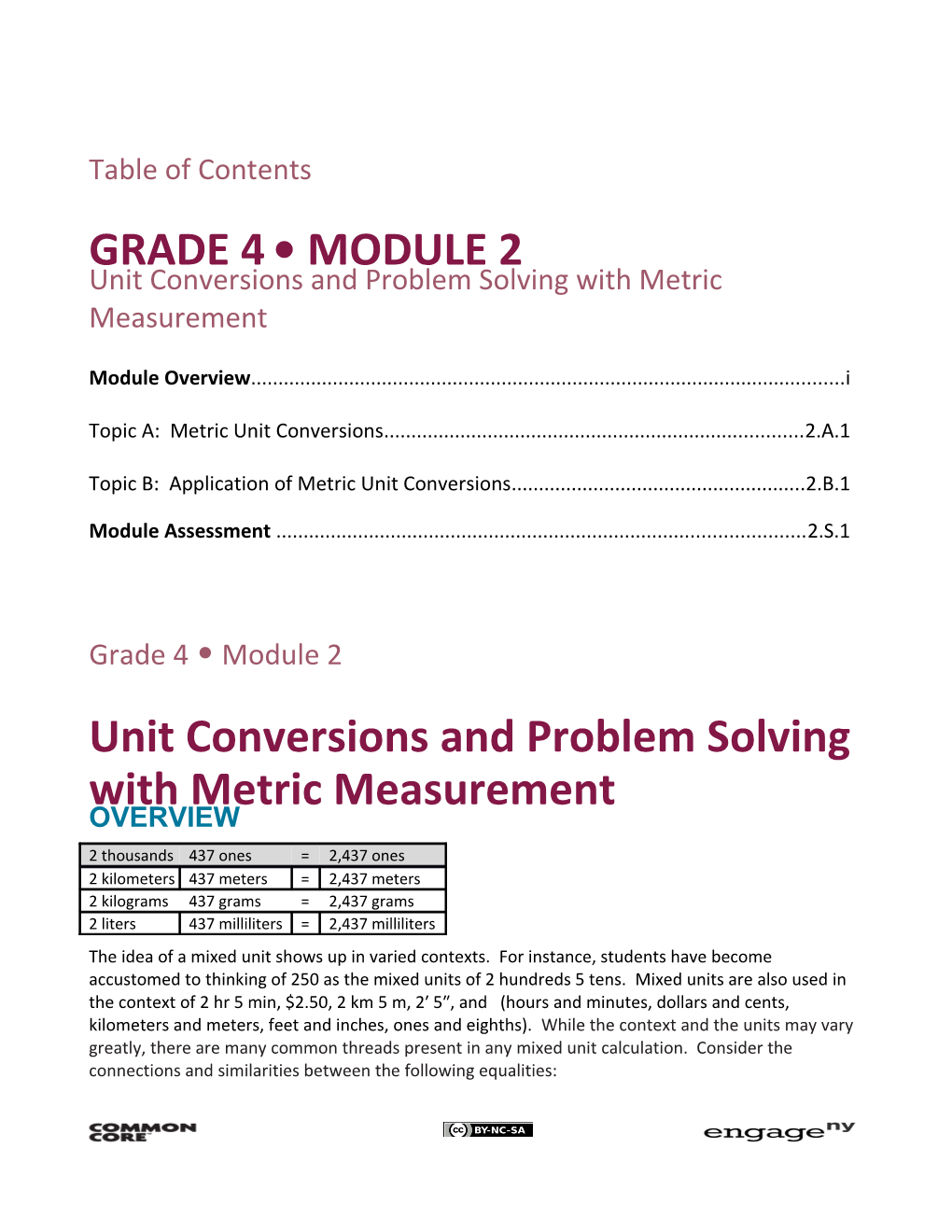 Unit Conversions and Problem Solving with Metric Measurement