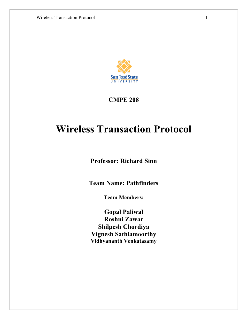 Wireless Transaction Protocol