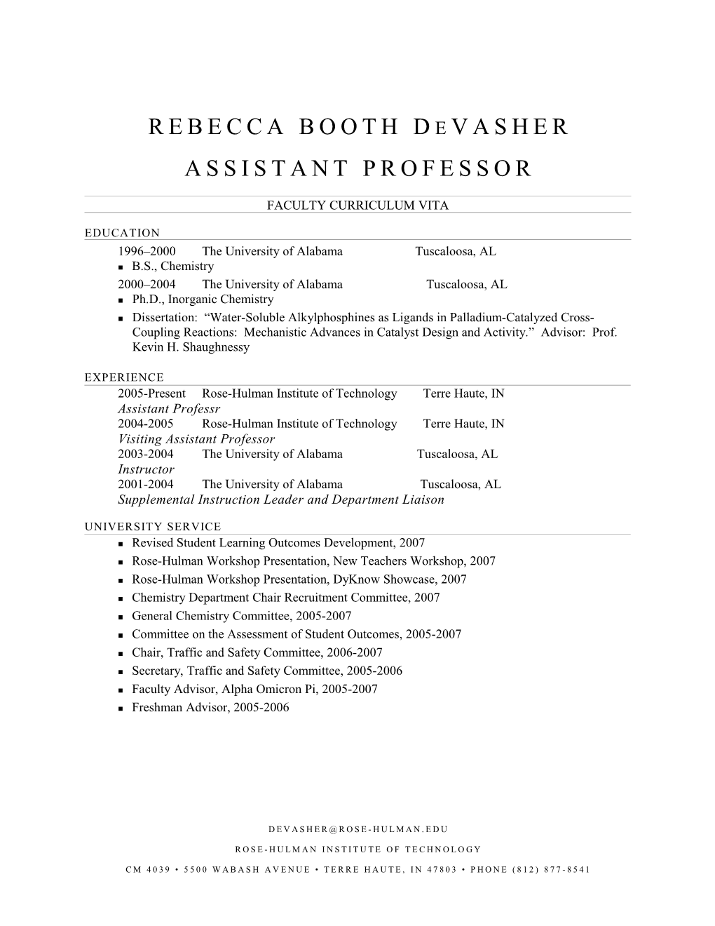 Rebecca Booth Devasher