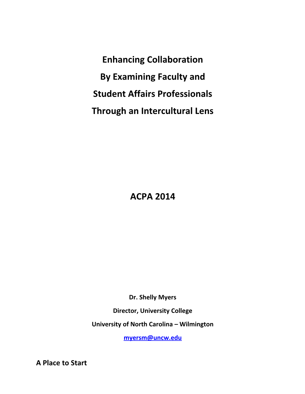 Enhancing Collaboration