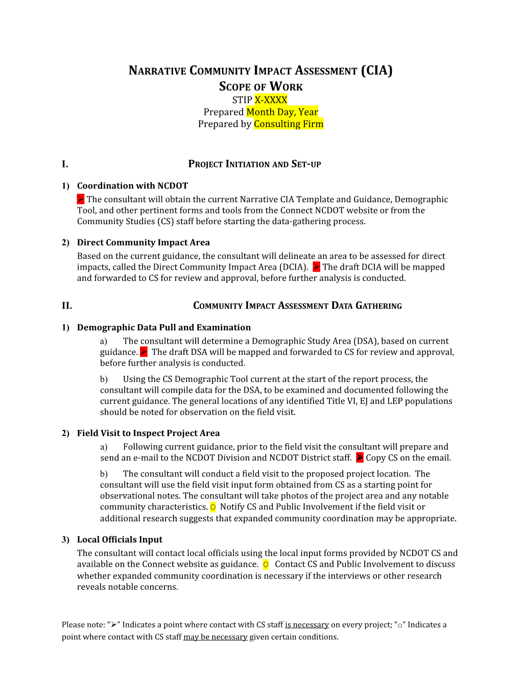 Narrative Community Impact Assessment (CIA)