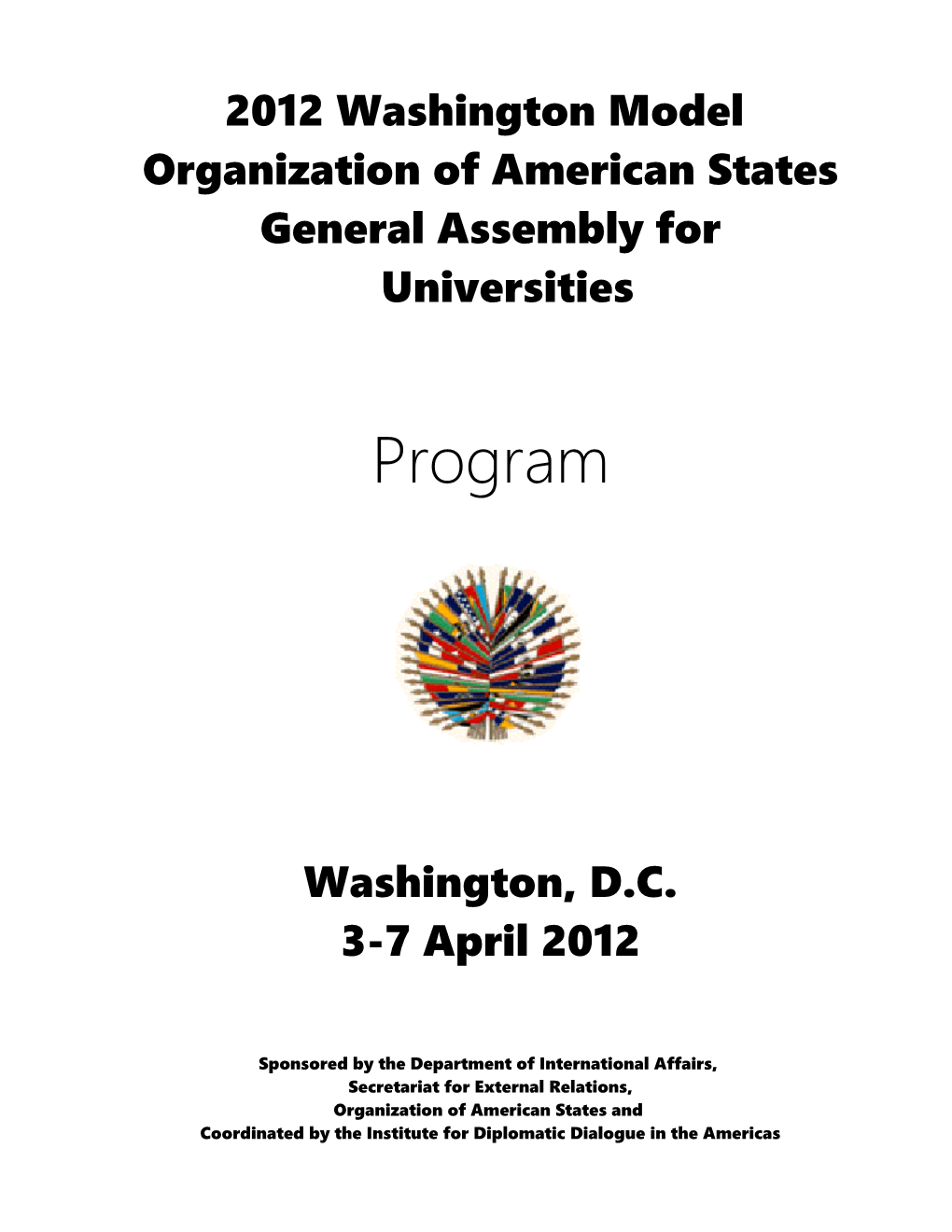 2002 Maya Model Organization of American States General Assembly for Universities