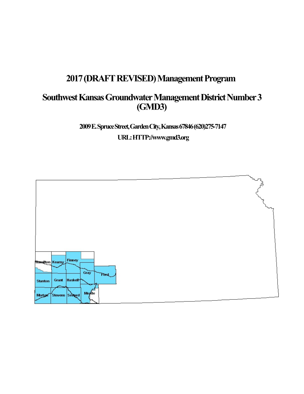 Southwest Kansas Groundwater Management District Number 3 (GMD3)