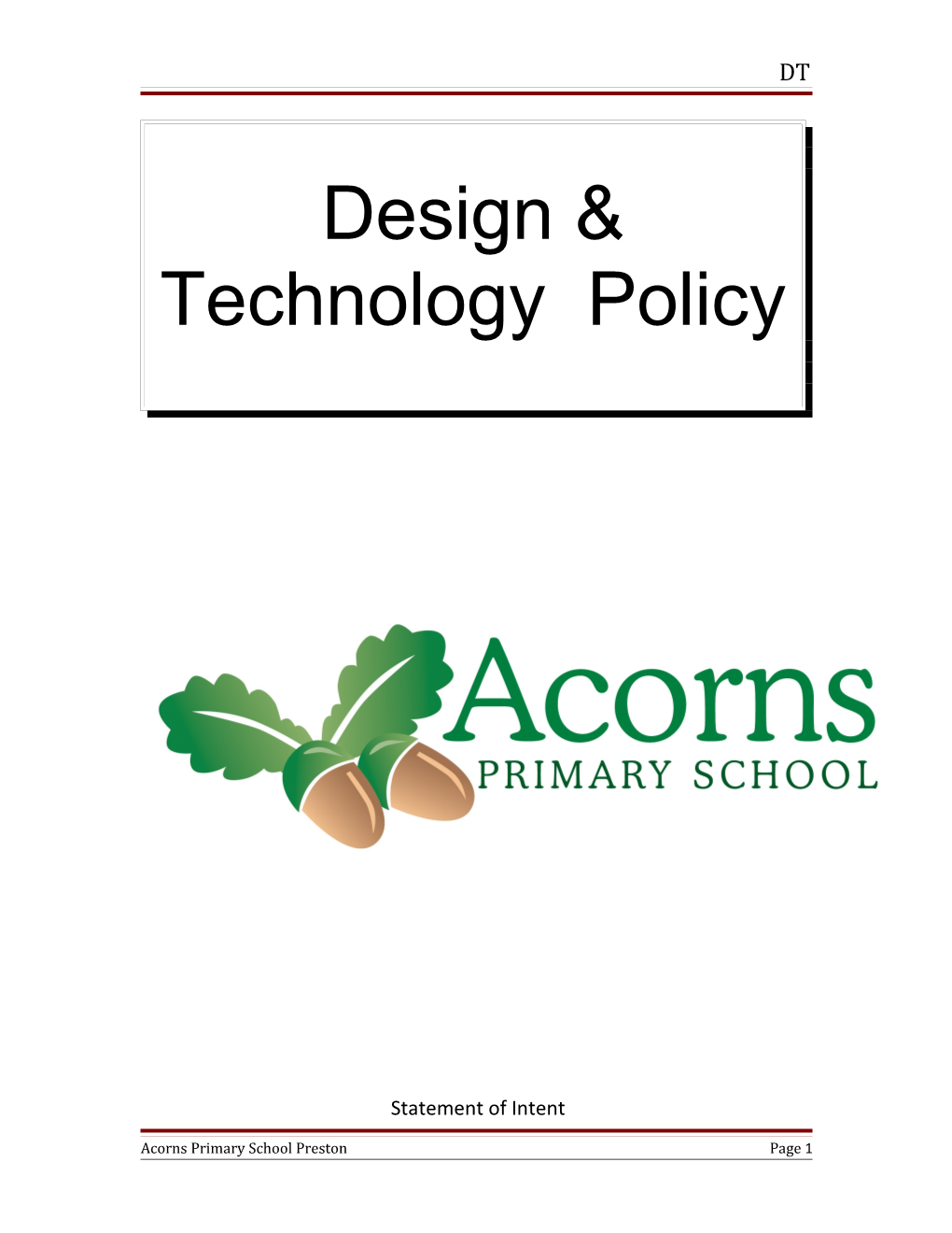 Design & Technology Policy