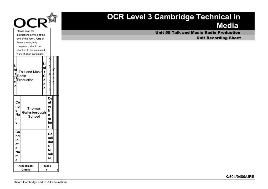 Gcse in Applied Business (Double Award)