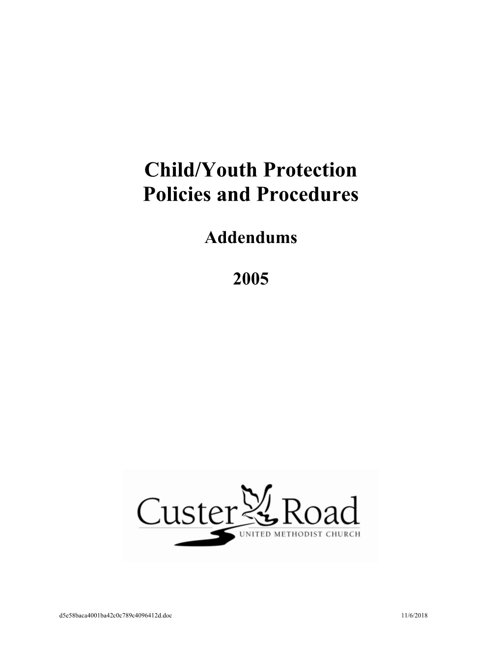 Child Safety Policies and Procedures