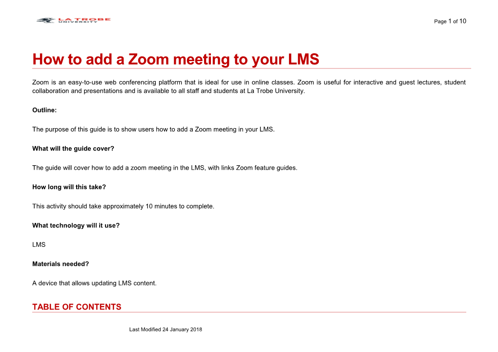 How to Add a Zoom Meeting to Your LMS