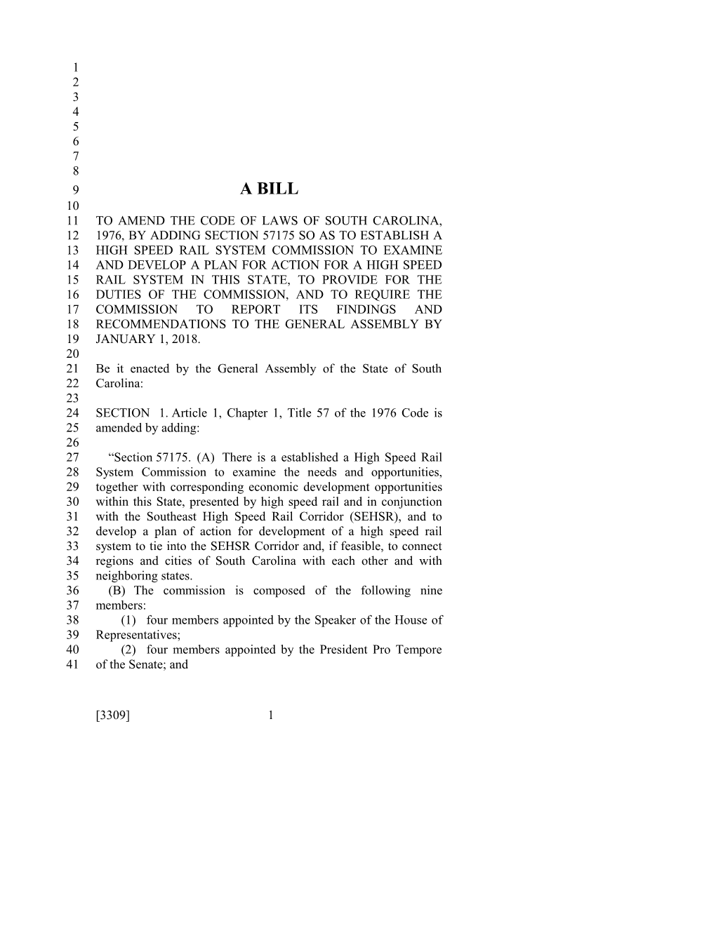 2017-2018 Bill 3309 Text of Previous Version (Dec. 15, 2016) - South Carolina Legislature Online
