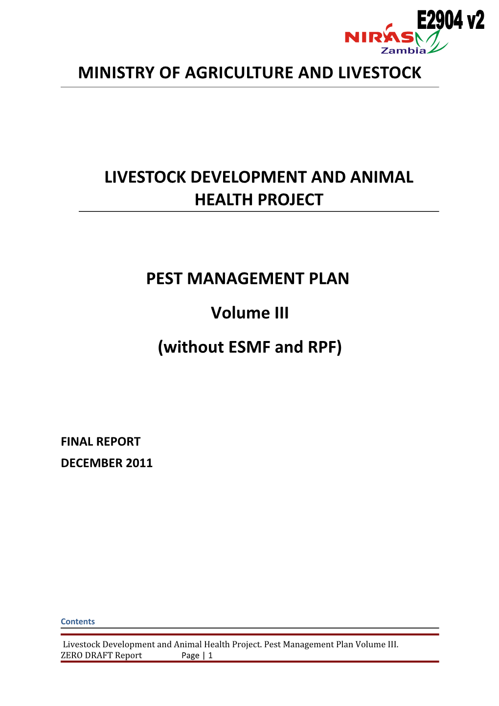 Livestock Development and Animal Health Project