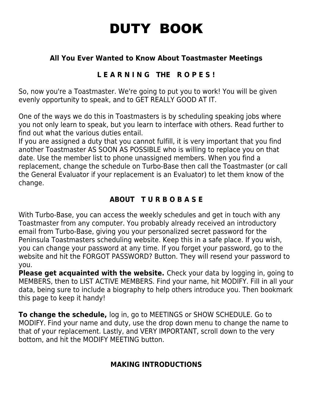 All You Ever Wanted to Know About Toastmaster Meetings