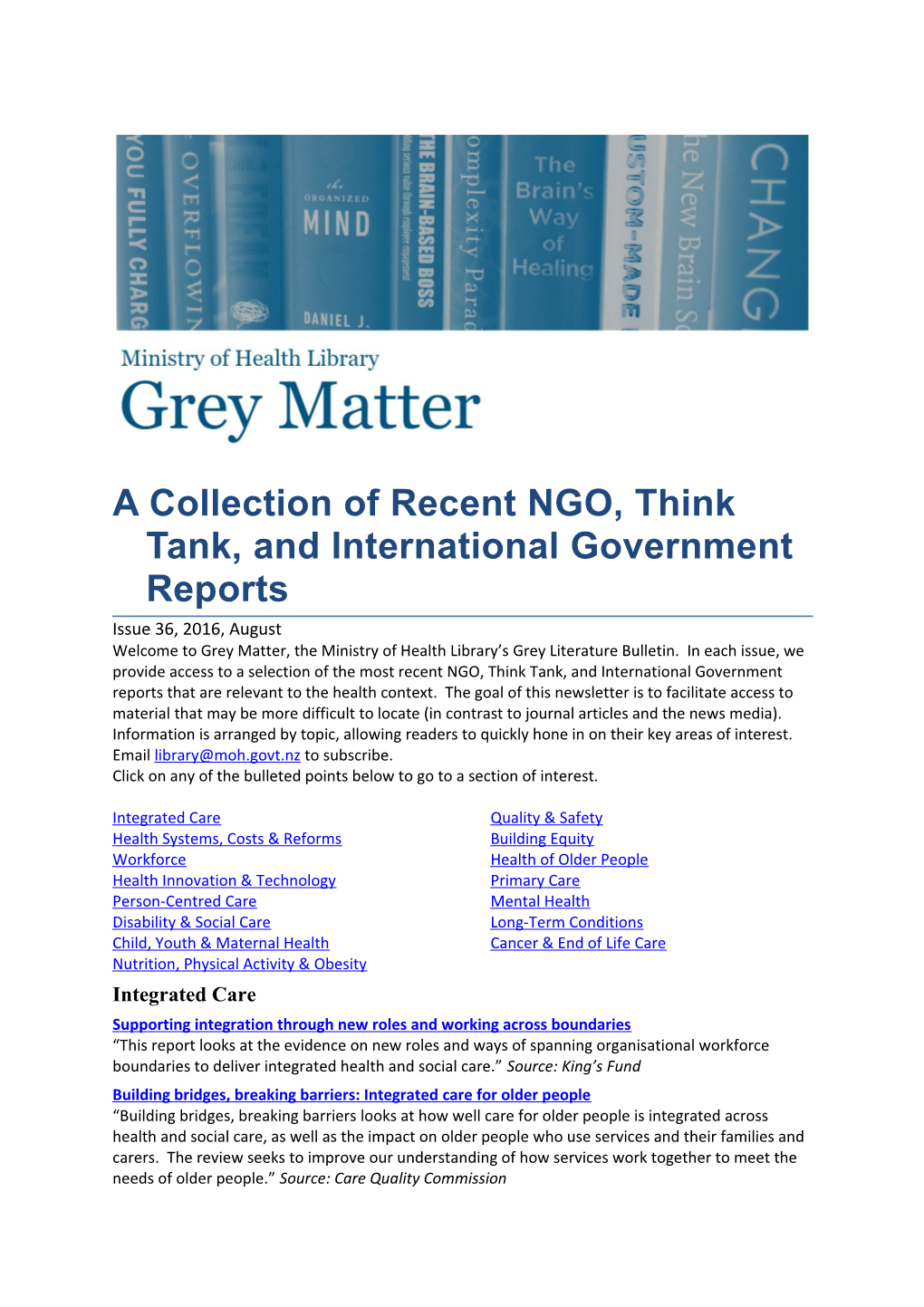 Grey Matter, Issue 36, August 2016