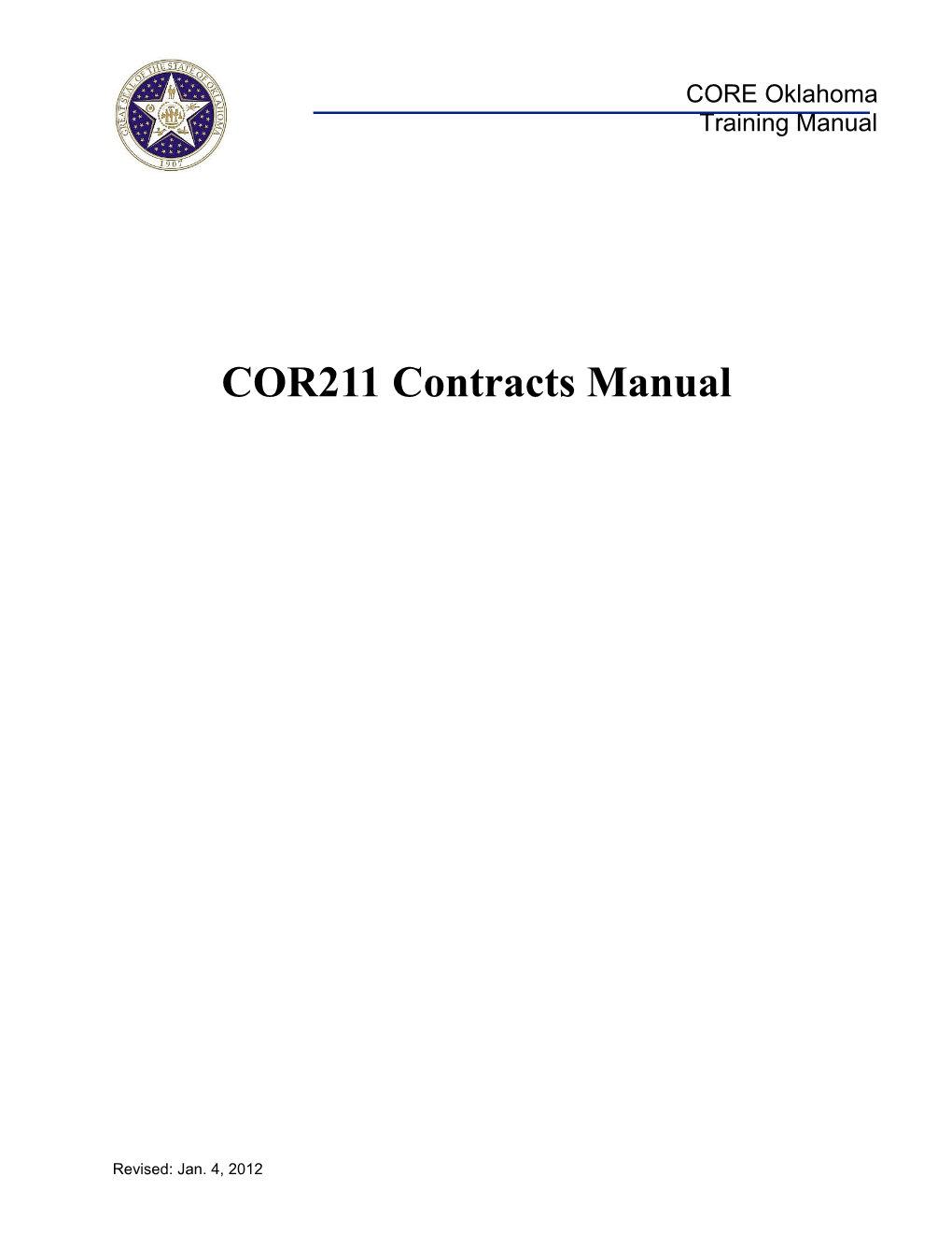 COR211 Contracts Manual