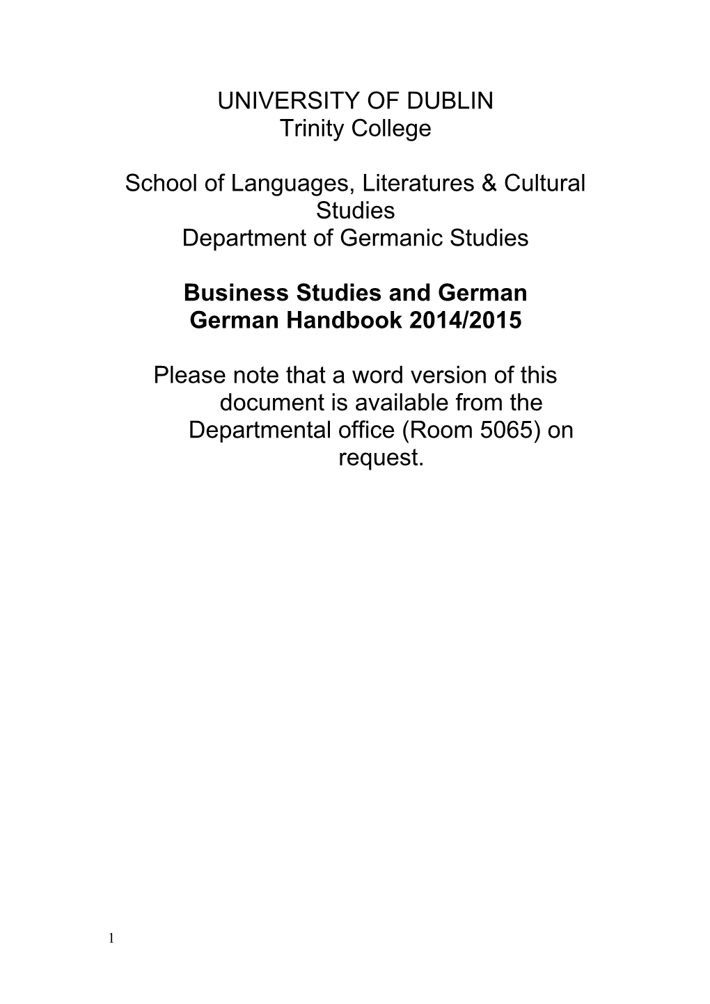 School of Languages, Literatures & Cultural Studies