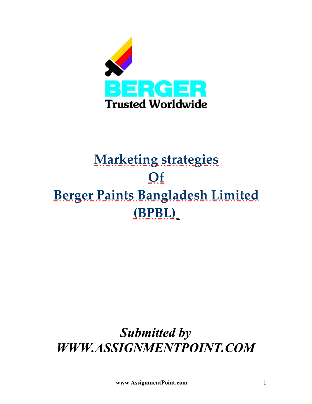 Berger Paints Bangladesh Limited (BPBL)
