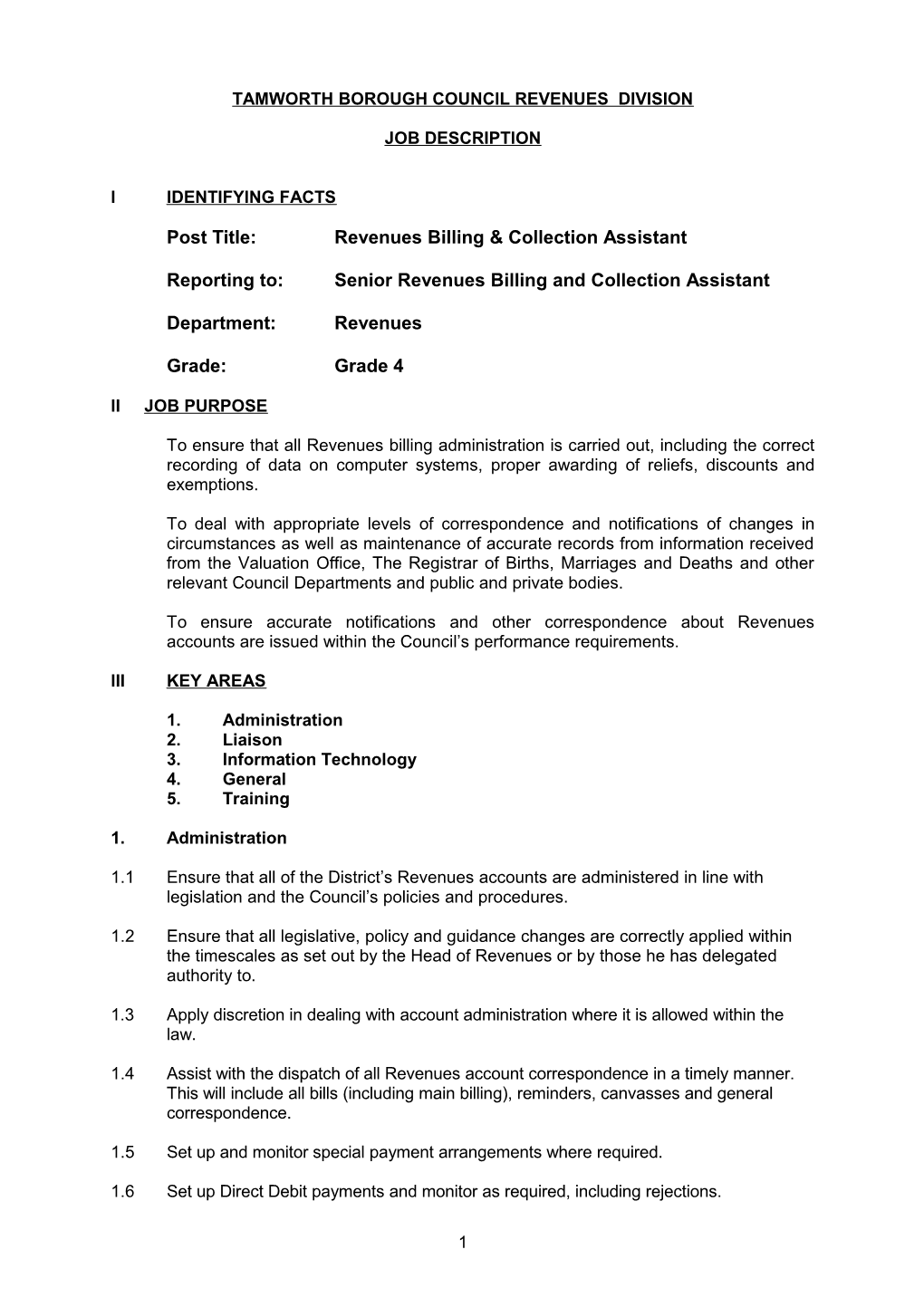 Dover District Council Revenues and Benefits Division