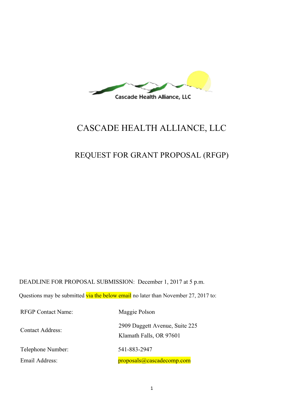 Cascade Health Alliance, Llc