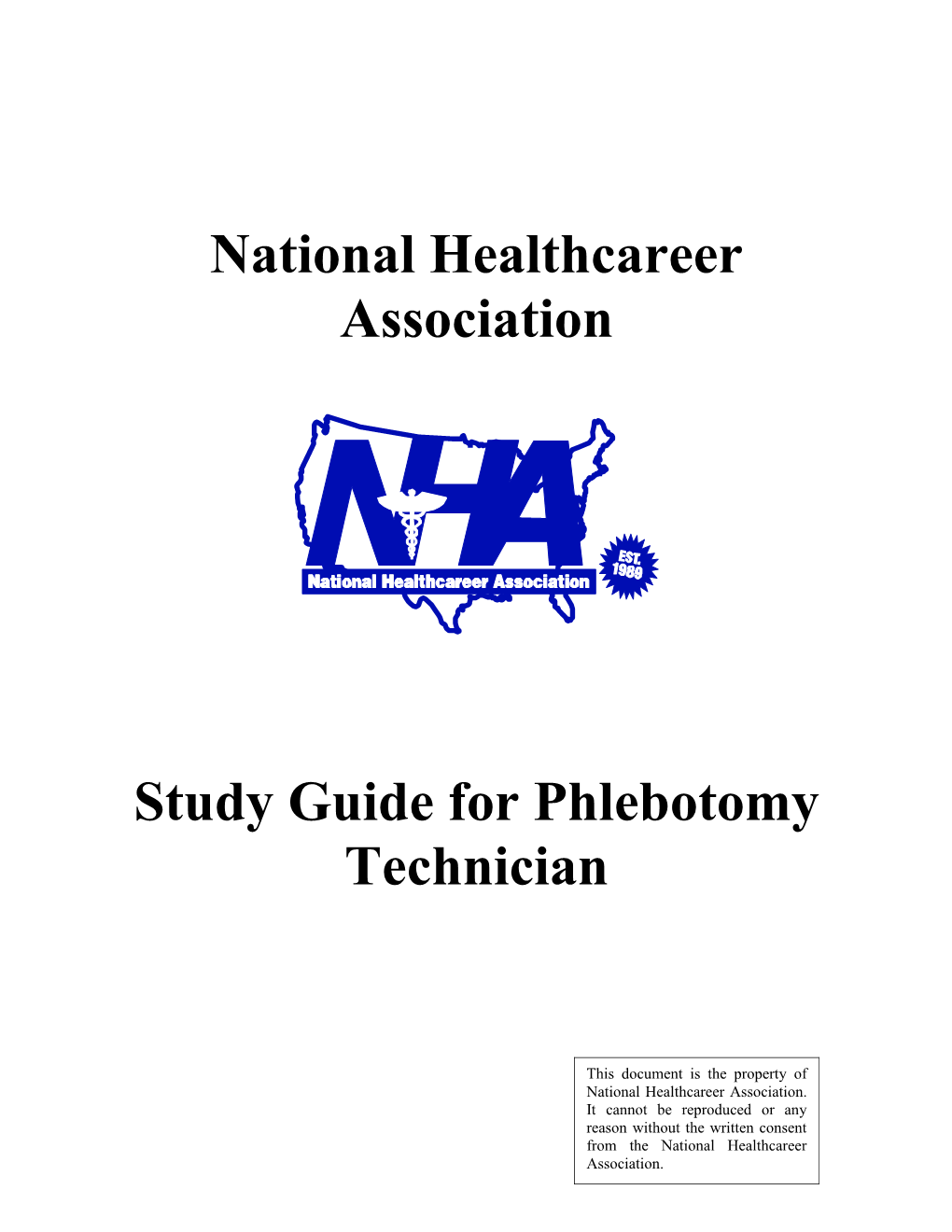 Study Guide for Phlebotomy Technician