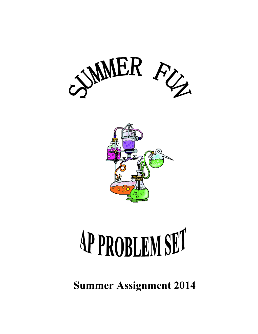 Ap Chemistry Summer Assignment 2001/2002 School Years