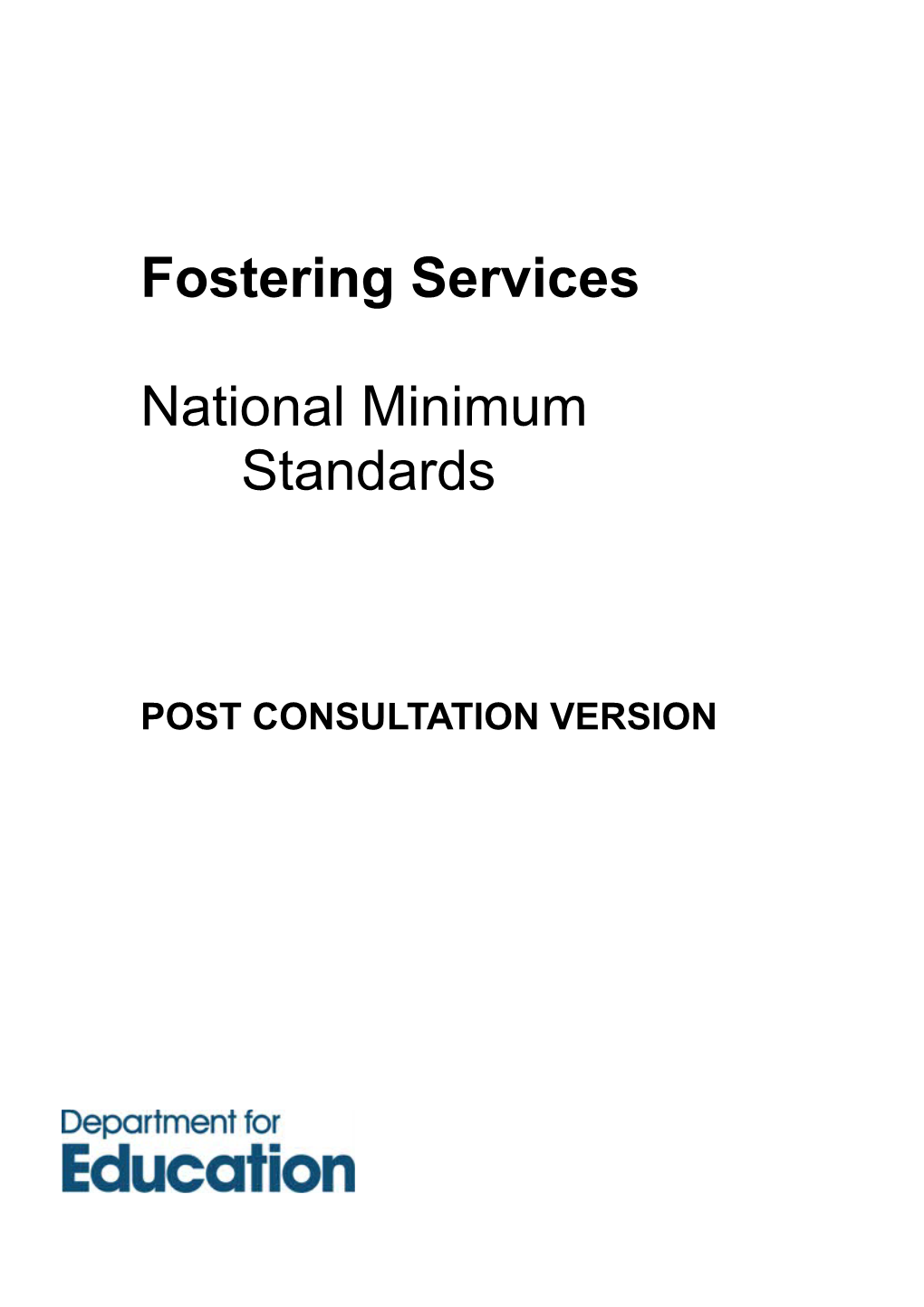 Fostering Services