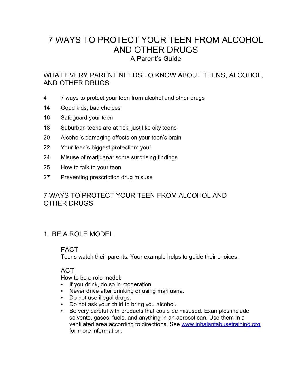 7 Ways to Protect Your Teen from Alcohol and Other Drugs