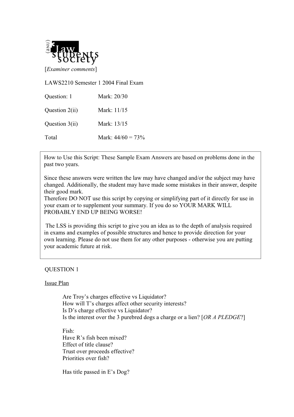 Are Troy S Charges Effective Vs Liquidator?