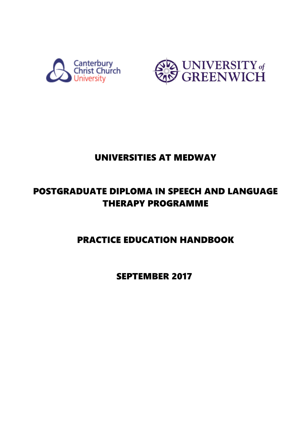 Postgraduate Diploma in Speech and Language Therapy Programme