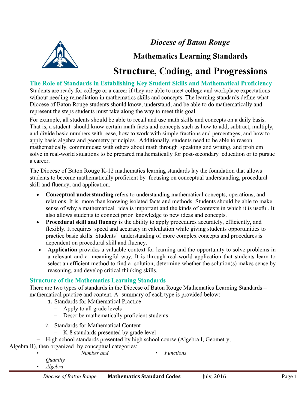 Structure, Coding, and Progressions