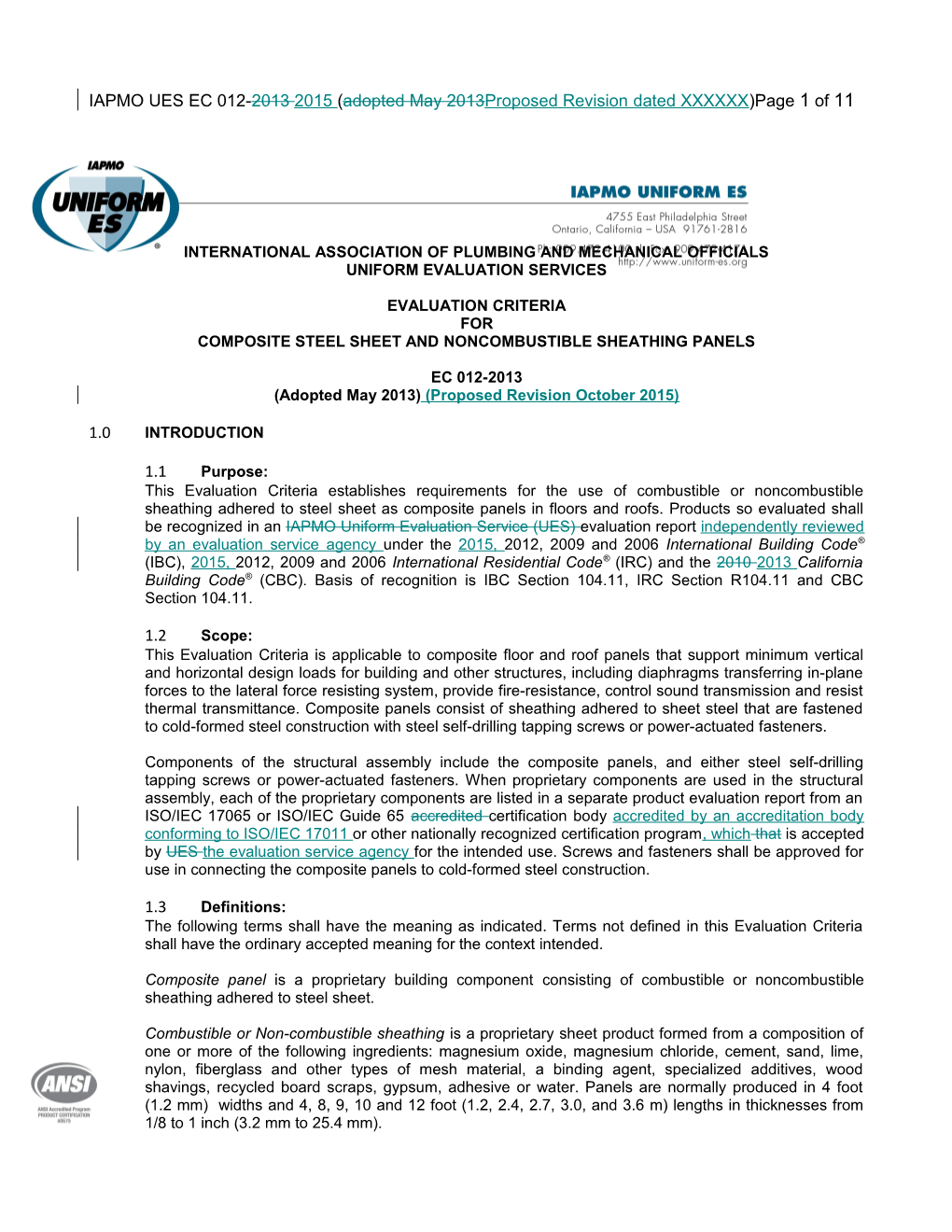 International Association of Plumbingand Mechanical Officials