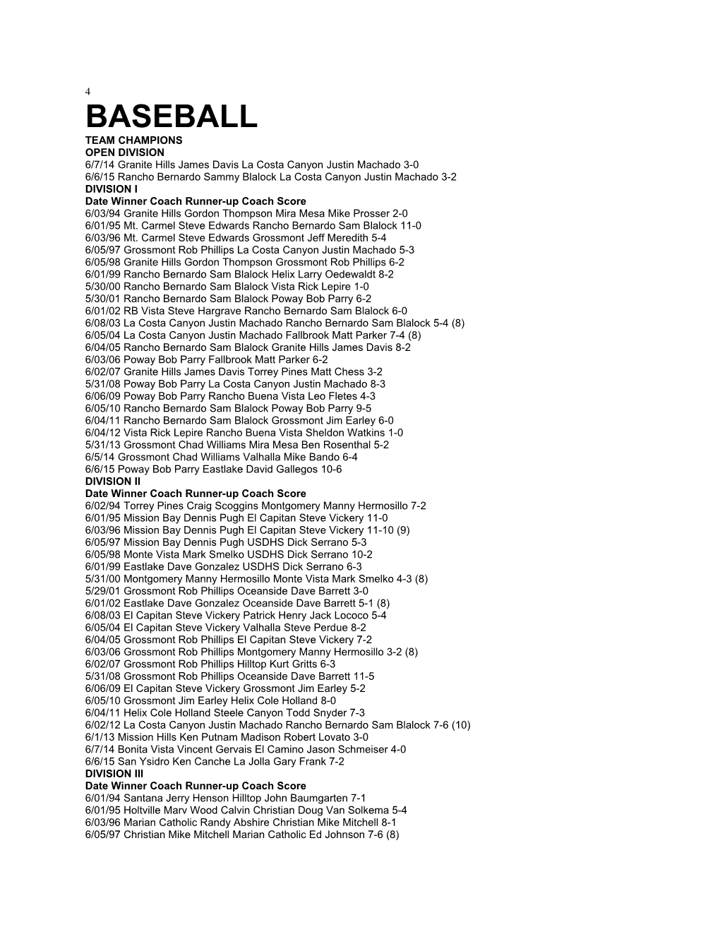 6/7/14 Granite Hills James Davis La Costa Canyon Justin Machado 3-0